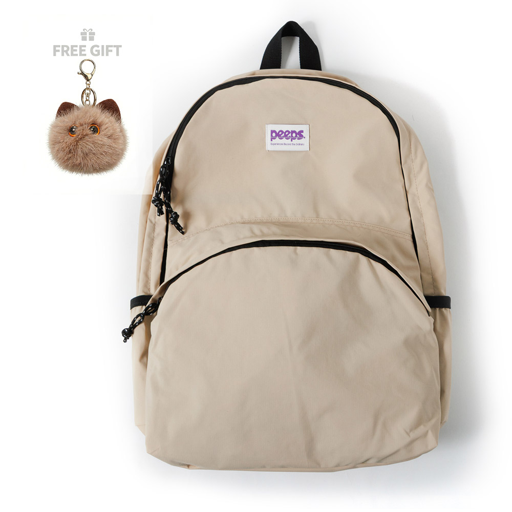 Standard Backpack (Large) 경량백팩 폼버디키링 포함 BEIGE - 상품 이미지