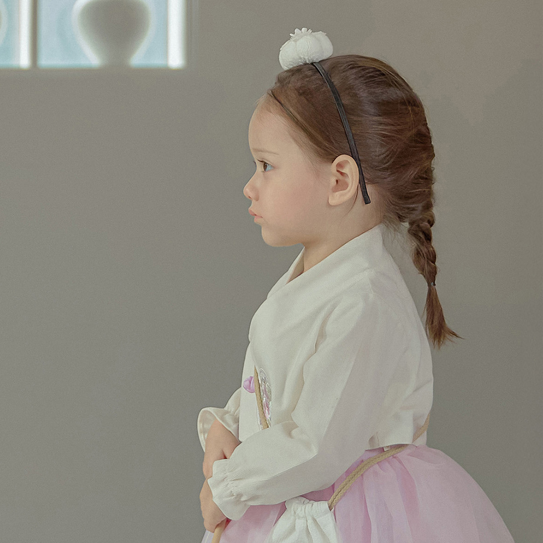 여아 유아 한복 장신구 머리장식 공주 호박 머리띠 - 상세 이미지 5