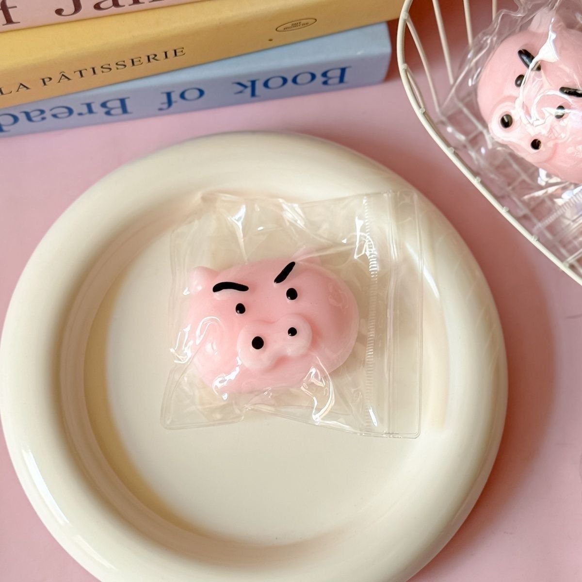 부리부리 돼지 말랑이 마시멜로우 검드롭 실링니도 타바 스퀴시 쓸데없는 우정 선물 슬라임 - 상세 이미지 4