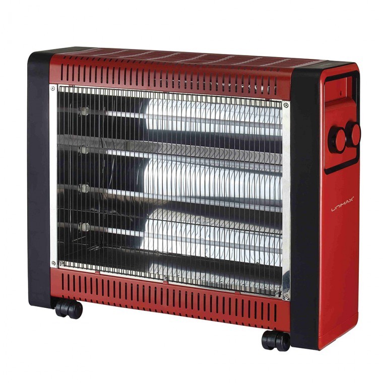 석영관 히터 4단 컨백션 대형 레드 전도안전 이동바퀴 온도조절가능 쾌속 난방