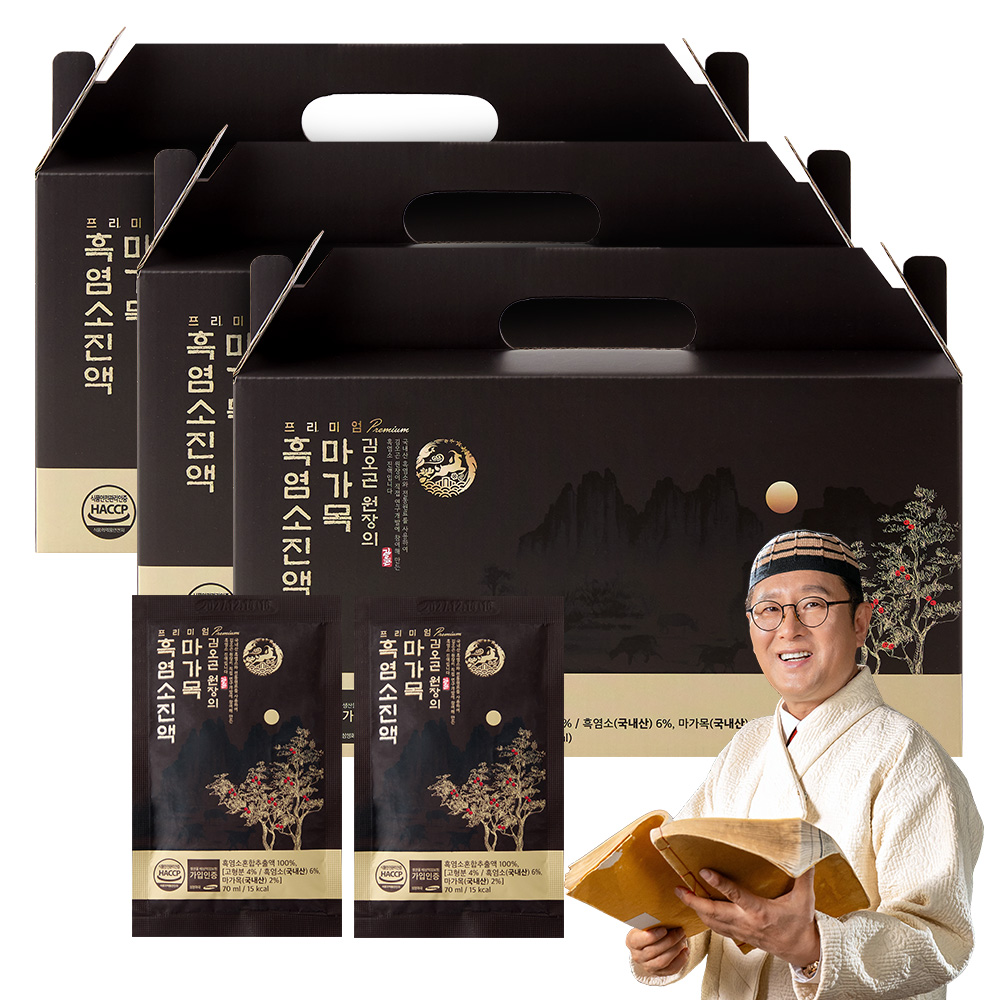 김오곤원장의 프리미엄 마가목 흑염소 진액 30포, 3개 제품 이미지