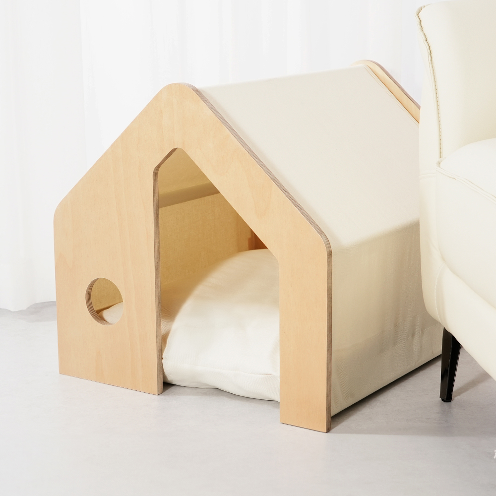 펫코본 강아지집 원목 고양이 숨숨집 애견방석 강아지하우스 소형