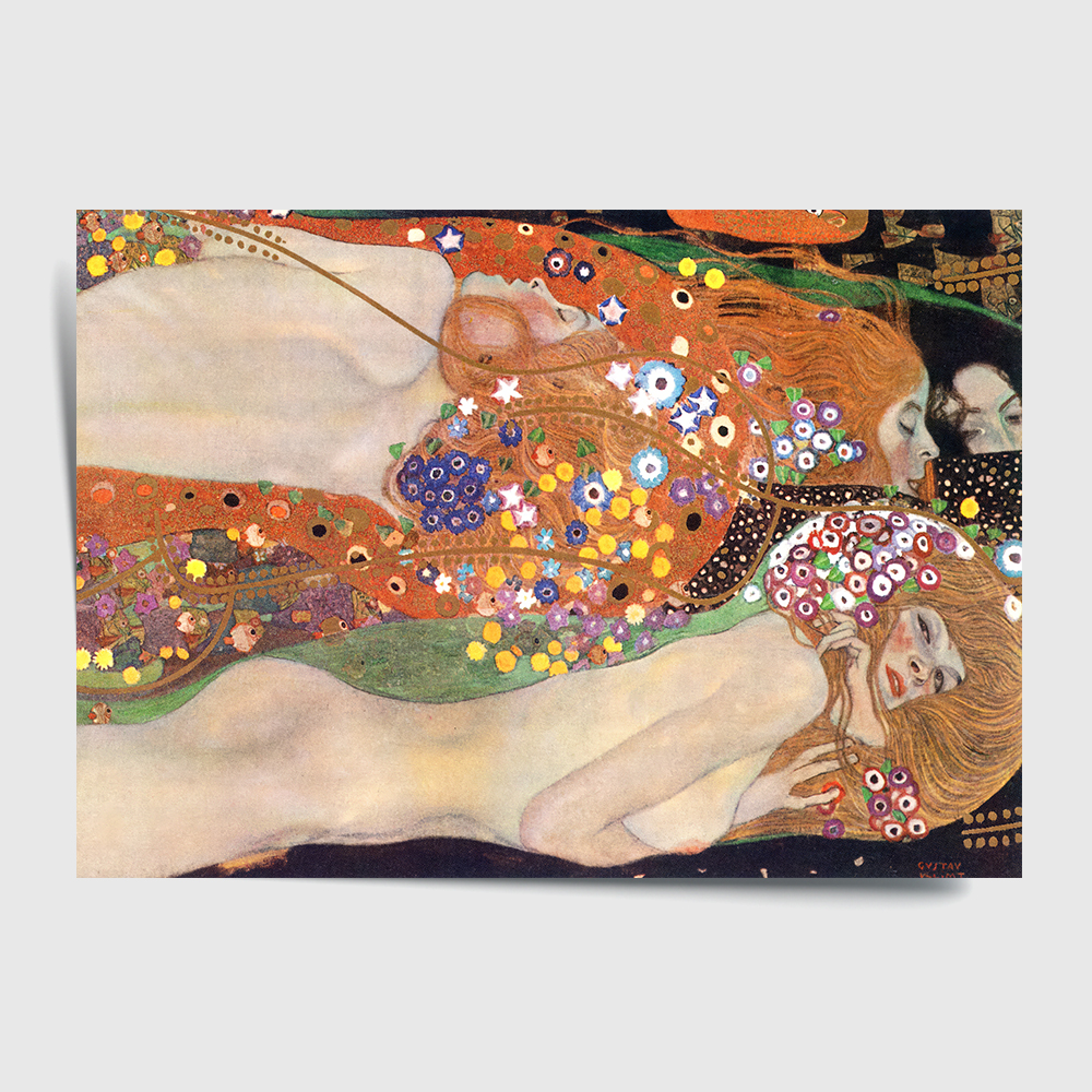 구스타프 클림트 인테리어 그림 액자 포스터 명화 Water Serpents II 1907 - 상세 이미지 2