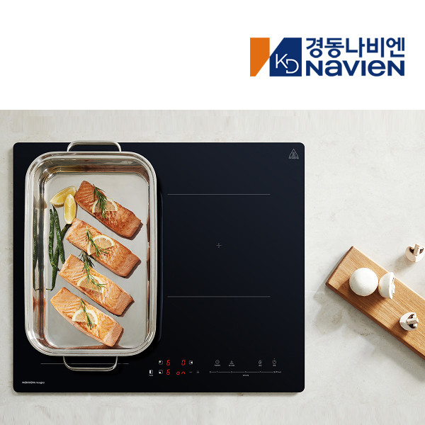 방문설치 나비엔매직 3구 하이브리드 1라디언트+2인덕션 전기레인지 ERH2403DFBK 판매처 상세 정보 이미지 2