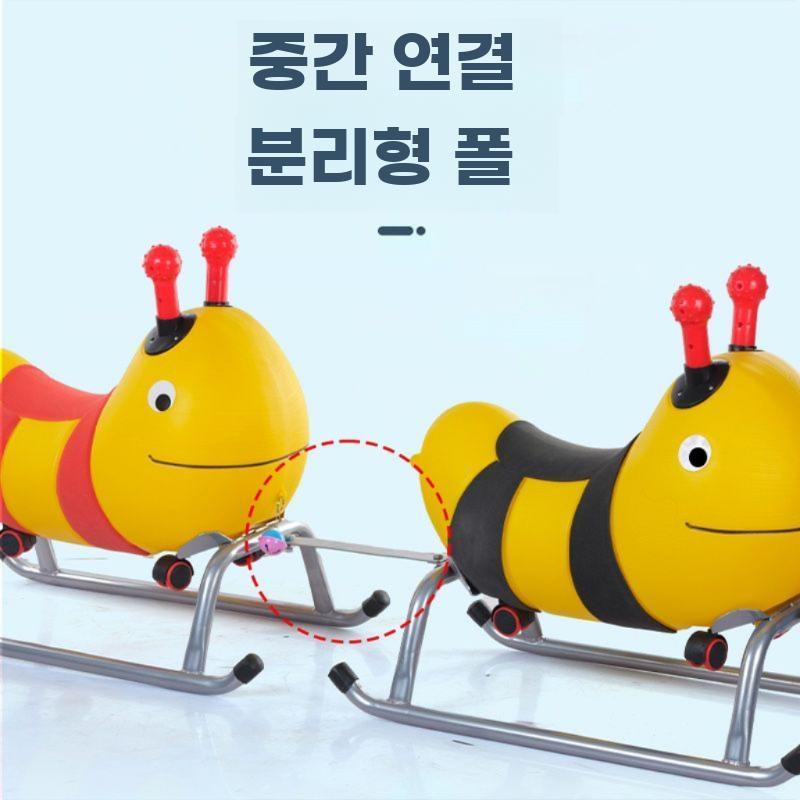 눈썰매 얼음 썰매 빙판 스케이트 자동차 겨울 축제 레드 50kg - 상세 이미지 5