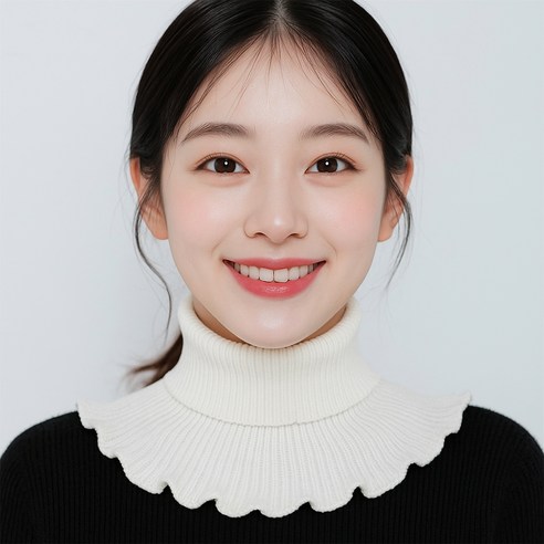 얼리포츠 여성용 니트 페이크 목폴라 4p - 상세 이미지 3