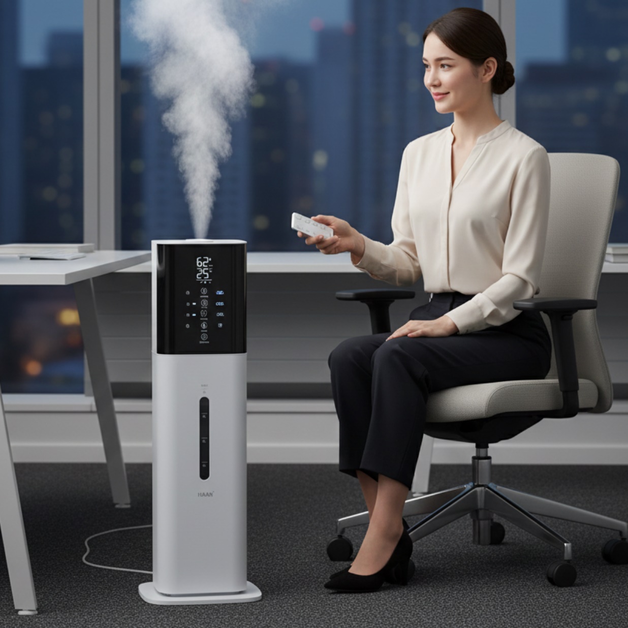 대용량 업소용 가습기 산업용 공업용 타워형 가습기 스탠드형 스탠드 가습기