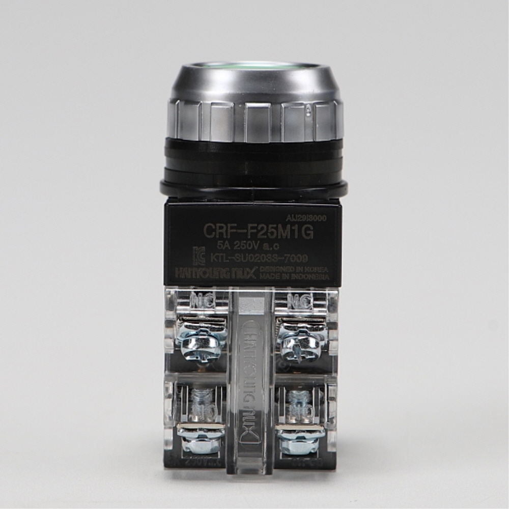 한영넉스 푸시버튼 스위치 CRF-F25M1G (녹색) 누름버튼스위치 - 상세 이미지 2