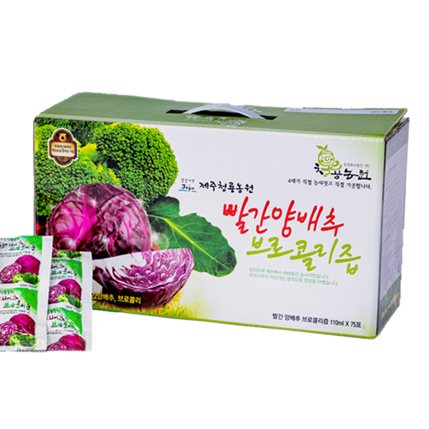 제주산 빨간 양배추브로콜리즙 1박스(75포) 사진 3