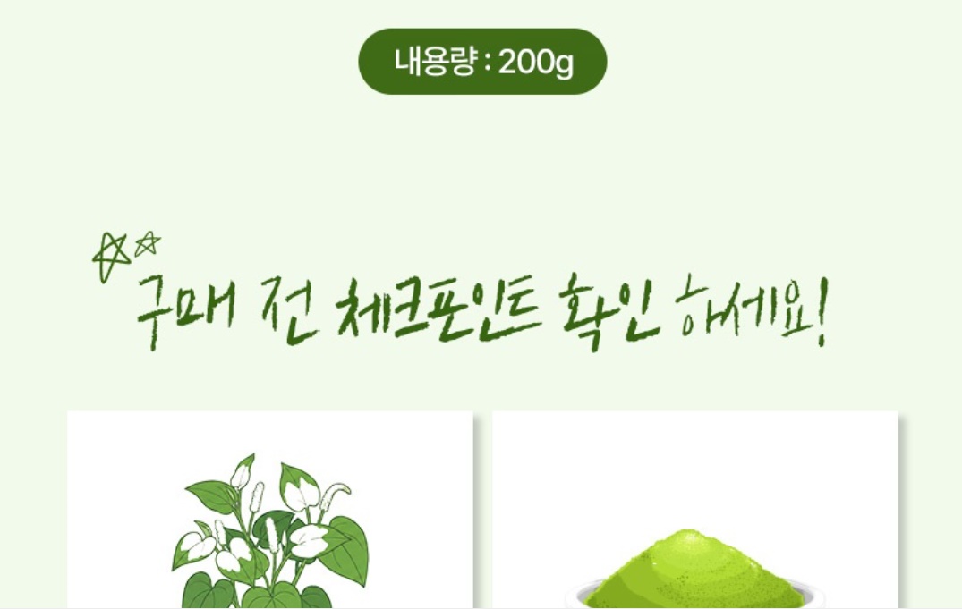 삼백초 분말 삼백초가루 200g 3개 - 상세 이미지 4