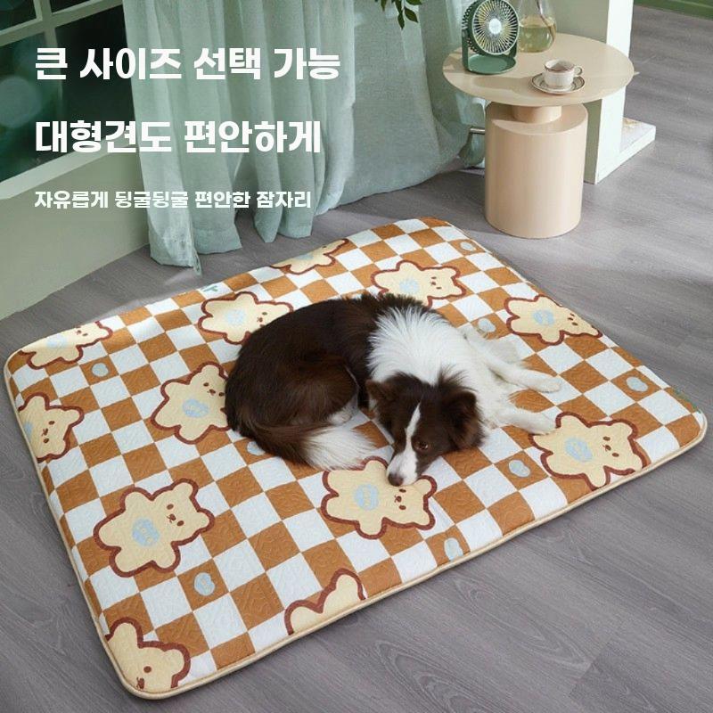 강아지 매트 애견 패드 반려견 방석 수면매트 사계절 A 중형 70x55cm 10kg 이내 - 상세 이미지 3