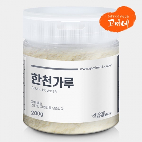 고미네 한천가루 우뭇가사리 무첨가 100% 200g 1통 - 상품 이미지