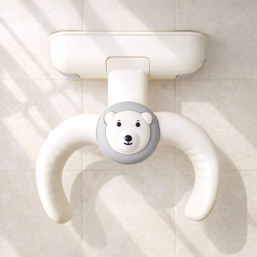 디딤웨이 붙이는 아기 샤워 목욕 핸들 3세대 흡착식 부착식 접이식 휴대용