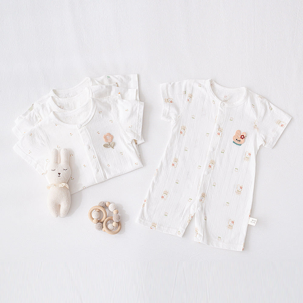 포그망 순면 아기 우주복 실내 긴팔 신생아 아기옷 백일 봄 가을 겨울 출산선물