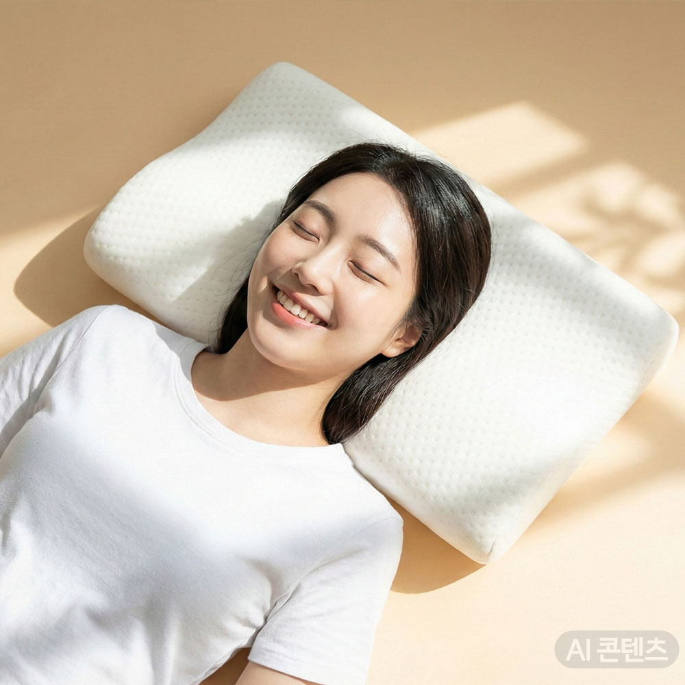 조은자리 메모리폼 베개 기능성 숙면 베개 목이편한 경추 베개 베이직 일반형 - 상세 이미지 5