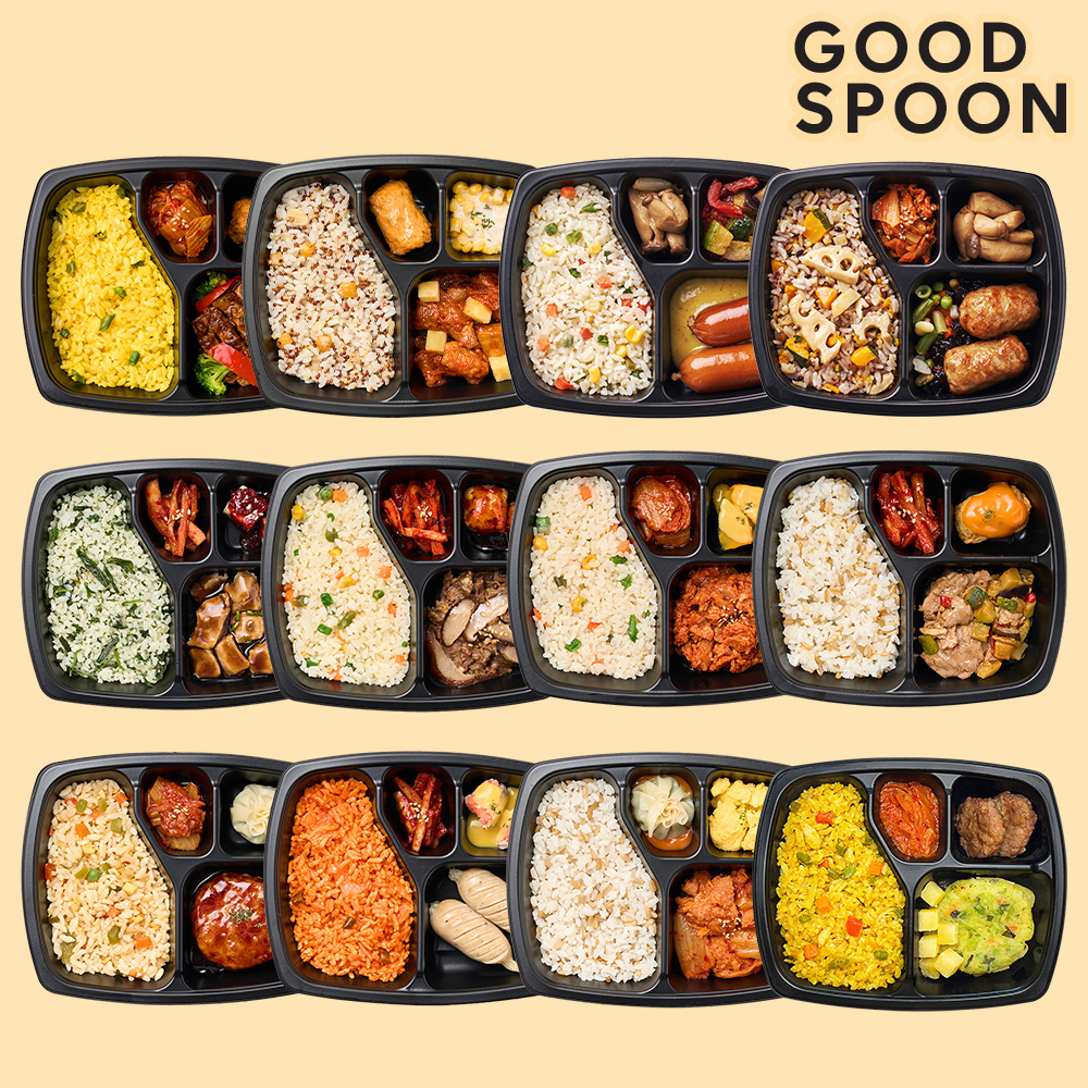 굿스푼 맛있는 밥/반찬 [시즌3+4] 12종 12팩 집중 관리 다이어트 식단 간편한 저당 도시락