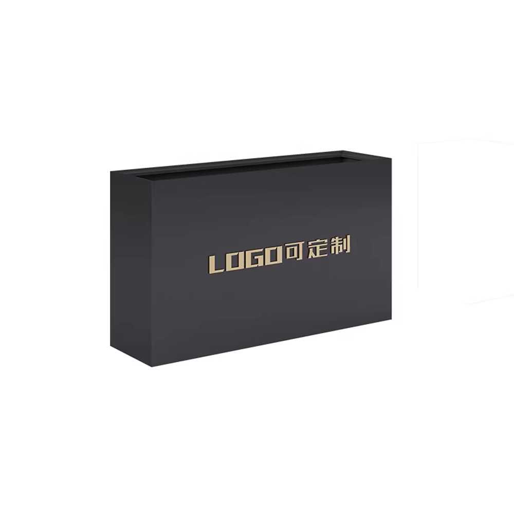 화분 파티션 플랜테리어 블랙 레스토랑 공간분리 특대 80x40cm 스테인 - 상세 이미지 5
