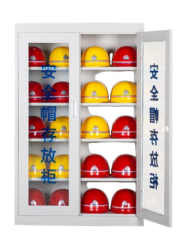 안전모 보관함 작업모 철제 작업장 정리함 헬멧 정리대 선반 공사장 보호구함 기본형 회색/흰색 9개 - 상세 이미지 4