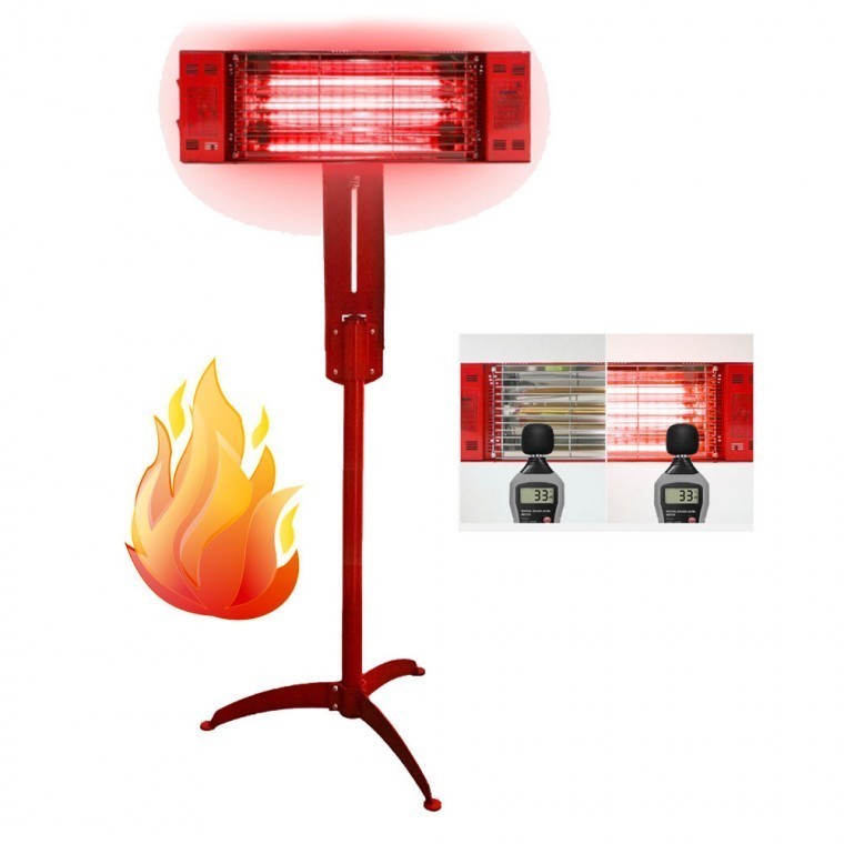 근적외선 전기 히터 난로 난방기 사무실 업소용 스탠드 1800W