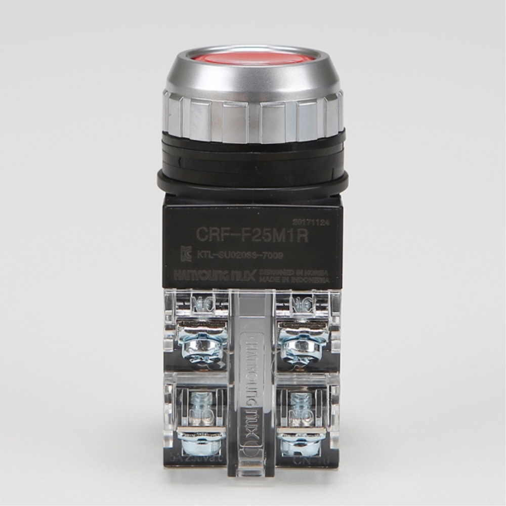 한영넉스 푸시버튼 스위치 CRF-F25M1R (적색) 누름버튼스위치 - 상세 이미지 2