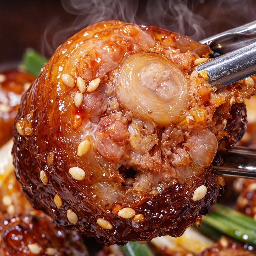 고기소녀 국내산 양념 돼지꼬리 1kg 한돈 찜 구이 특수부위 이미지 6