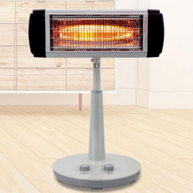 근적외선 스탠드형 전기 순간 발열 난로 2단 히터