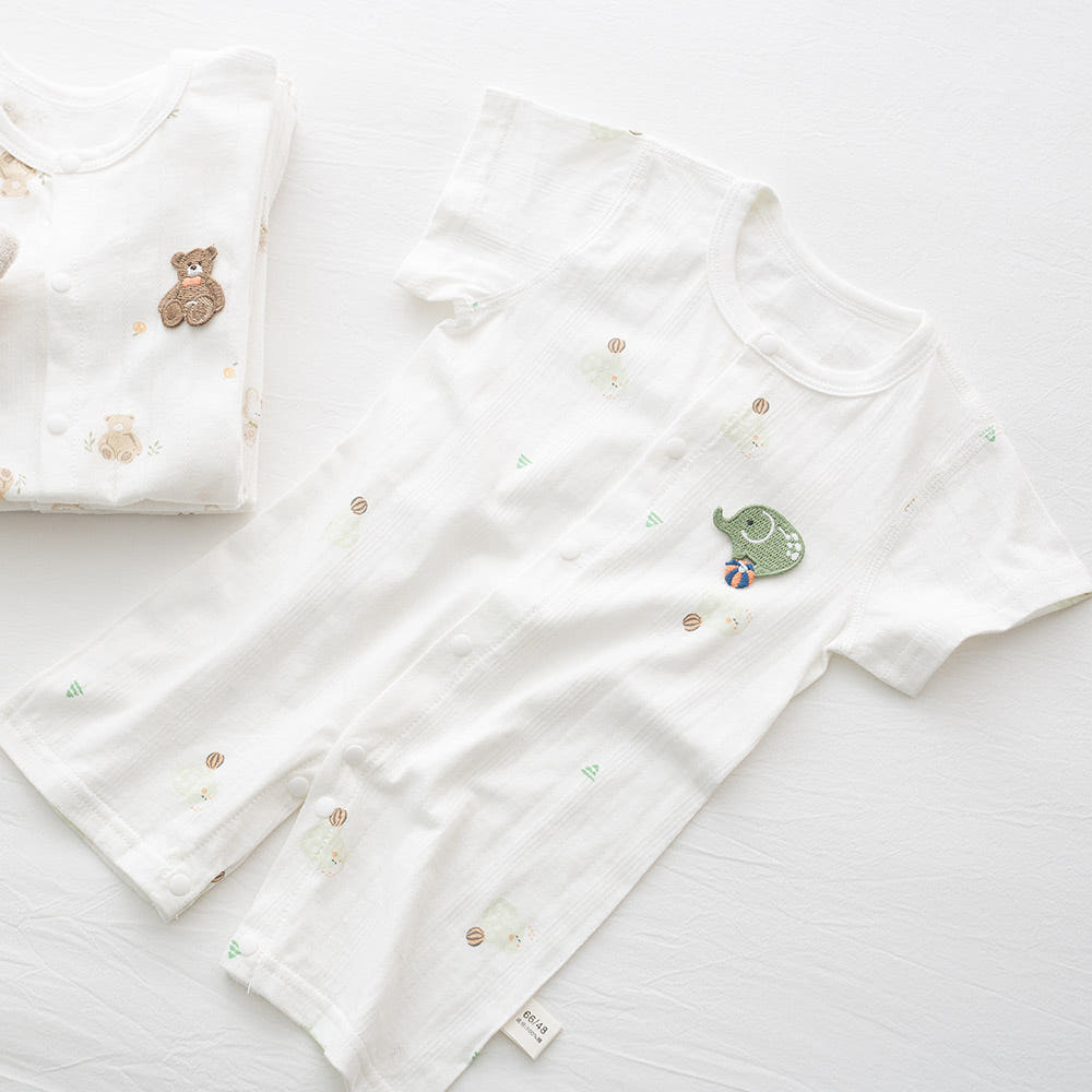 포그망 순면 아기 우주복 실내 긴팔 신생아 아기옷 백일 봄 가을 겨울 출산선물