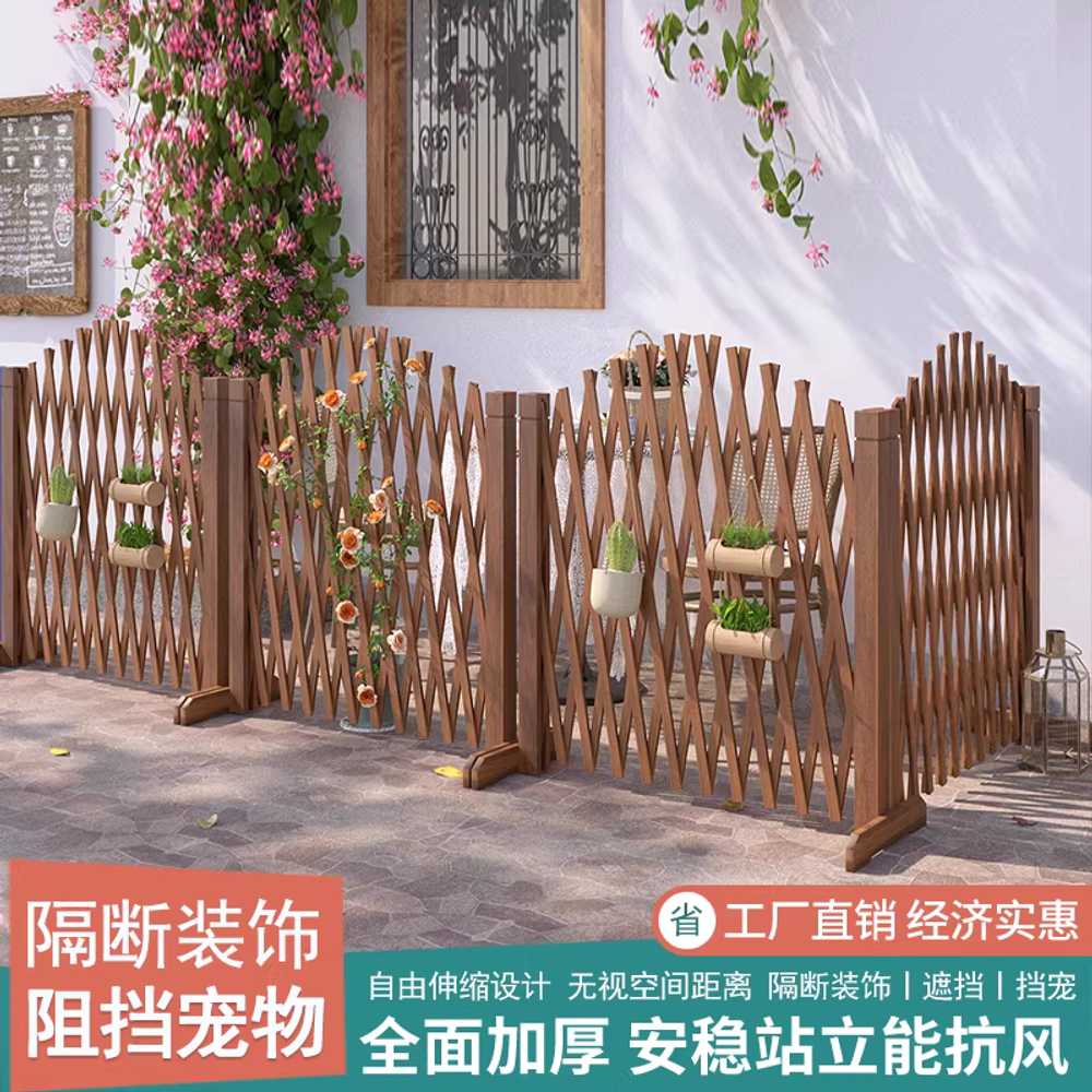 나무 울타리 자바라 경계 담장 칸막이 전원주택 대형 이미지 6