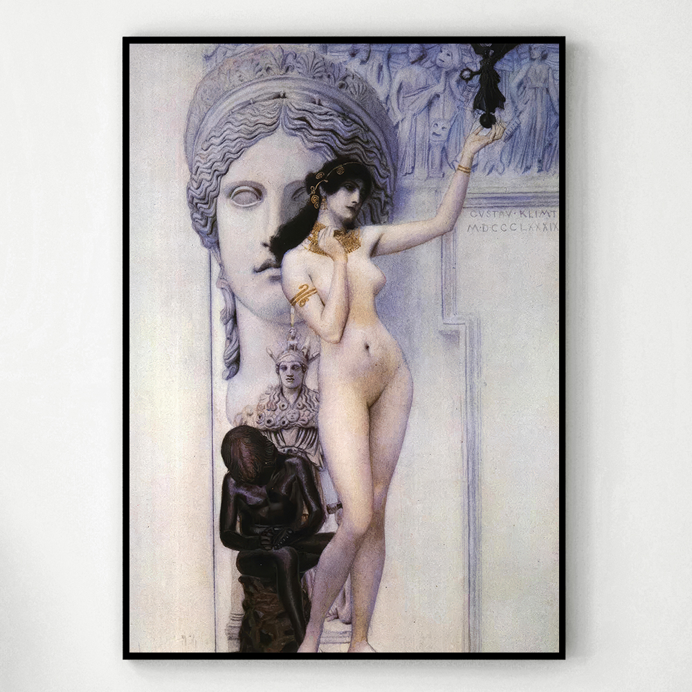 구스타프 클림트 인테리어 그림 액자 포스터 명화 Allegory of Sculpture - 상세 이미지 3
