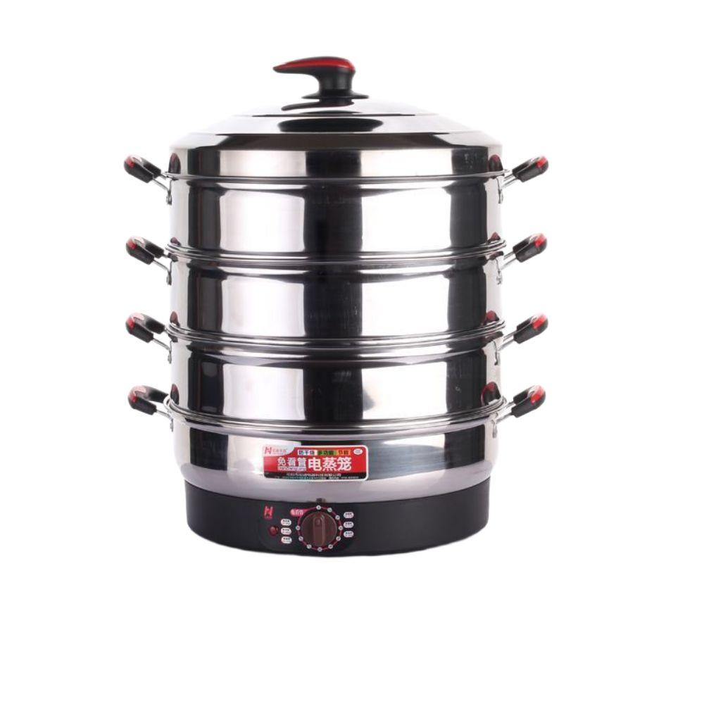 대용량 업소용 전기찜기 만두찜기 47CM 대형 스텐 - 상품 이미지