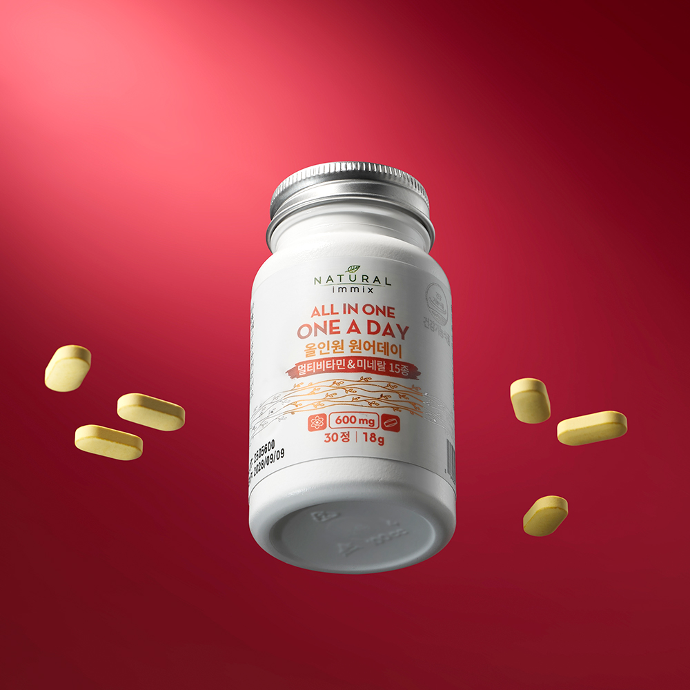올인원 원어데이 멀티비타민 & 미네랄 15종 600mg 1개월분 (30캡슐 x 1병) - 상세 이미지 5