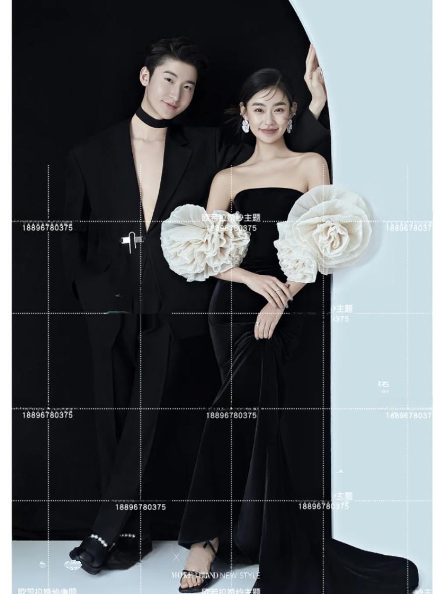 웨딩촬영드레스 본식드레스 머메이드 탑 오프숄더 투웨이 19 프리 사이즈 - 상세 이미지 2