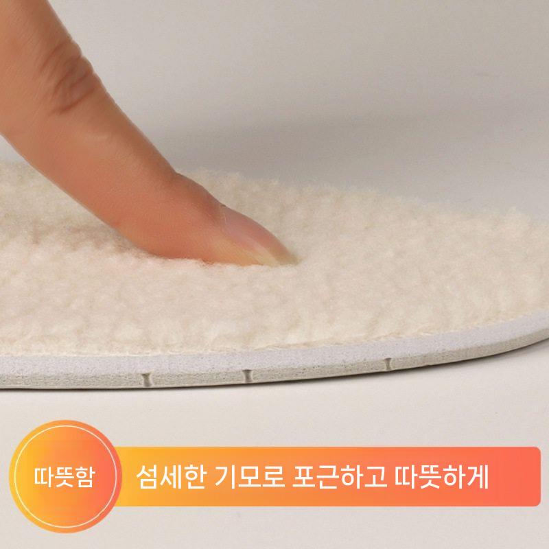 겨울 양털 기모 보온 라텍스 키높이 깔창 2cm 3cm 4cm - 상세 이미지 2