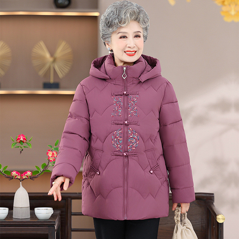 할머니 패딩 기모 중년여성 점퍼 파카 70대 80대 - 상세 이미지 5