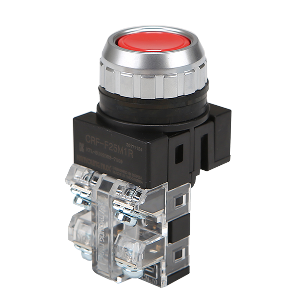한영넉스 푸시버튼 스위치 CRF-F25M1R (적색) 누름버튼스위치 - 상품 이미지