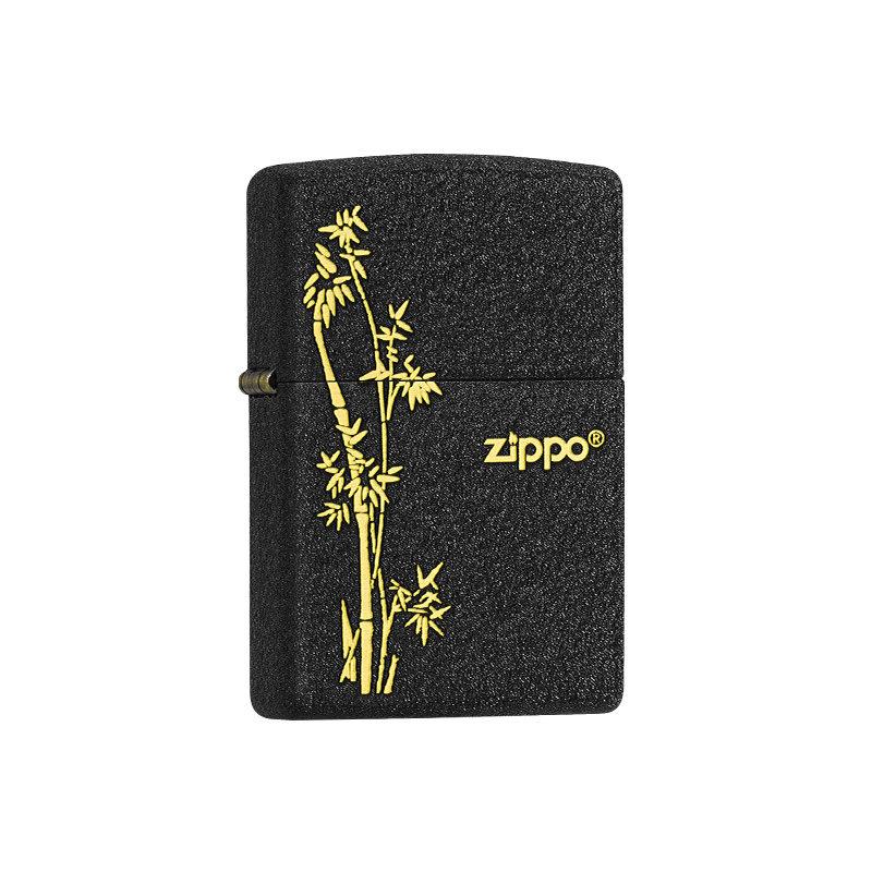 정품 Zippo 지포 라이터 대나무 블랙 무광 방풍라이터 남자 고급 선물용 남친선물 발렌타인 - 상세 이미지 2