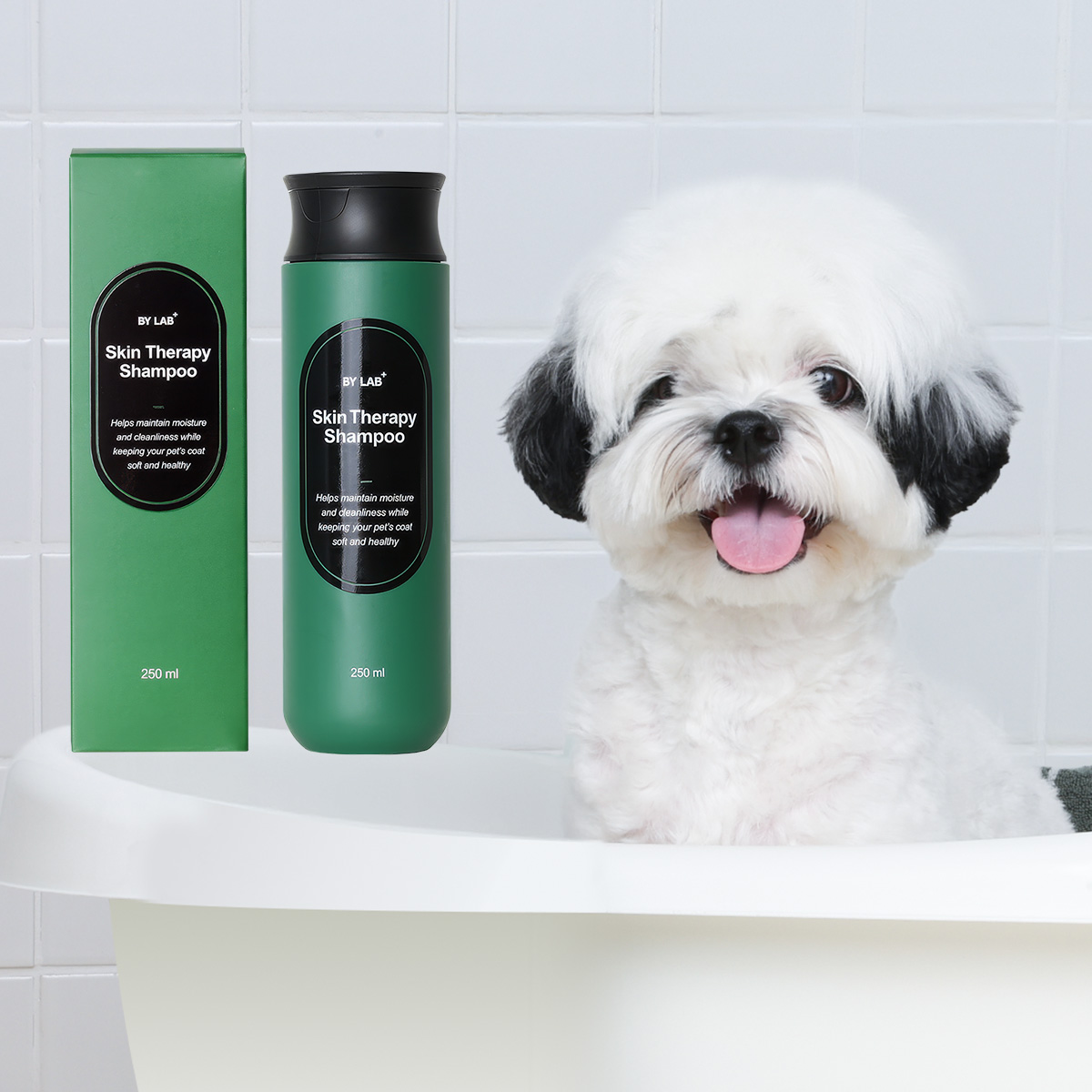 바이랩 강아지 피부 딥클렌징 스킨 테라피 샴푸, 250ml, 1개 제품 이미지