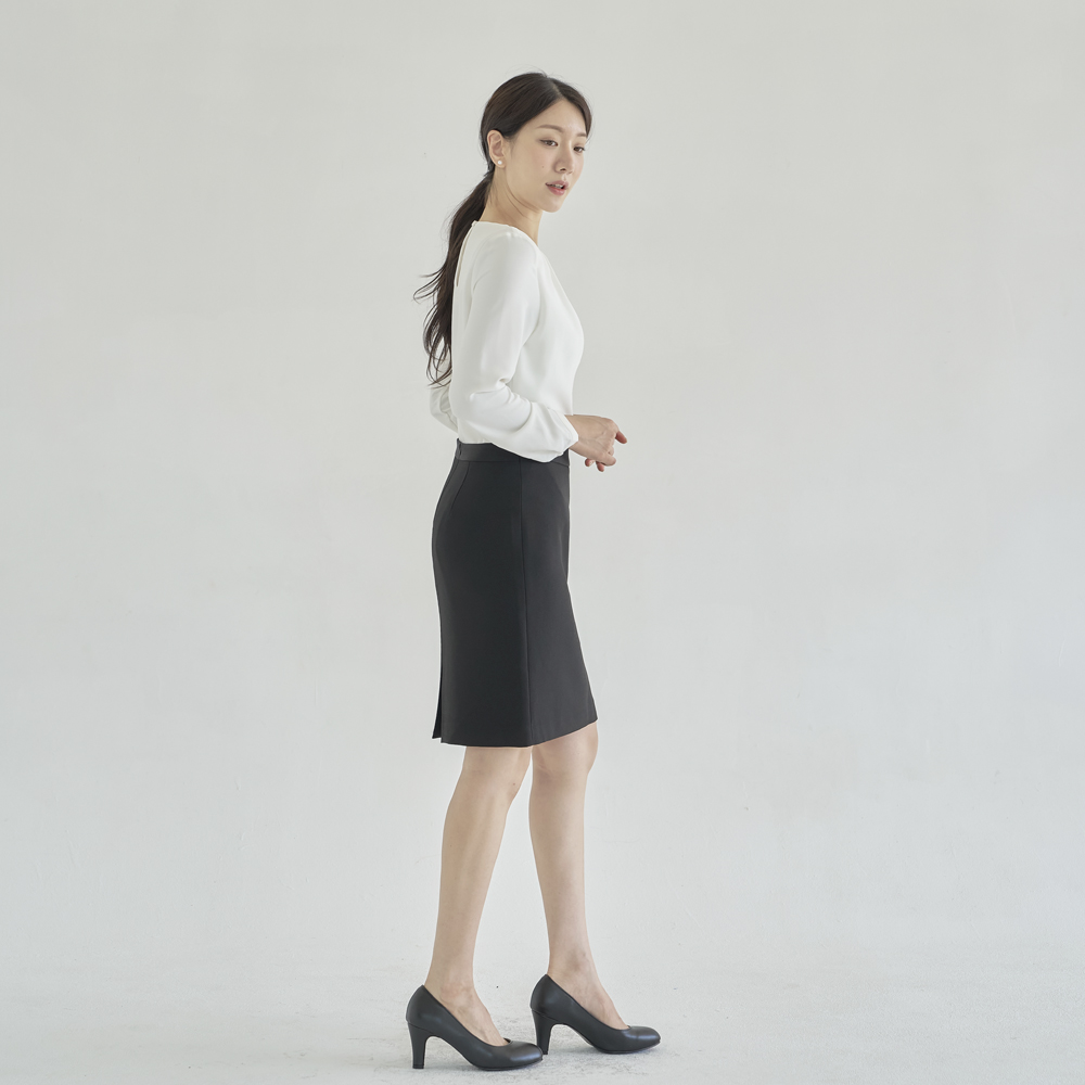 블랙 정장스커트 여성정장치마 [기획] 이미지 3