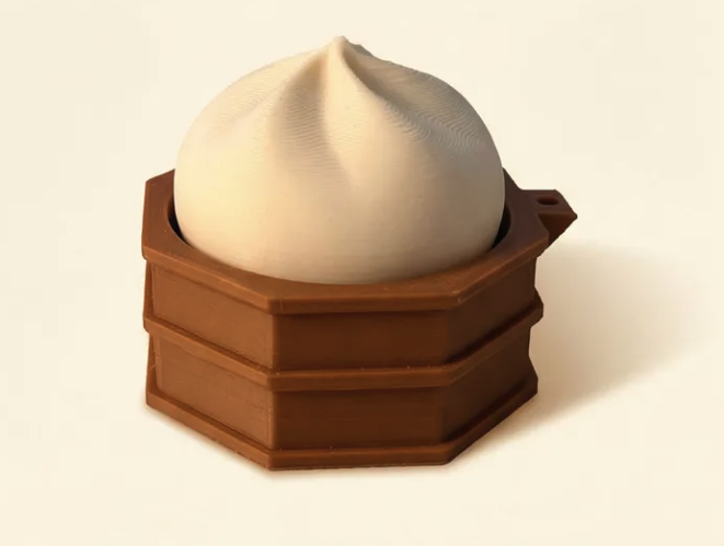 만두 딤섬 딸깍이 키보드 키캡 클리커 키링 피젯 토이 커플템 레이어블 이미지 2