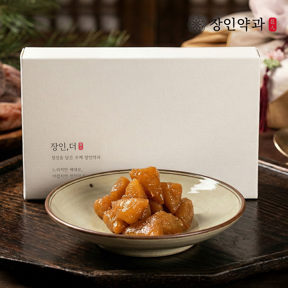 [장인더] 장인세모약과 650g 3팩 대용량 설 선물 명절 대용량 - 상세 이미지 3