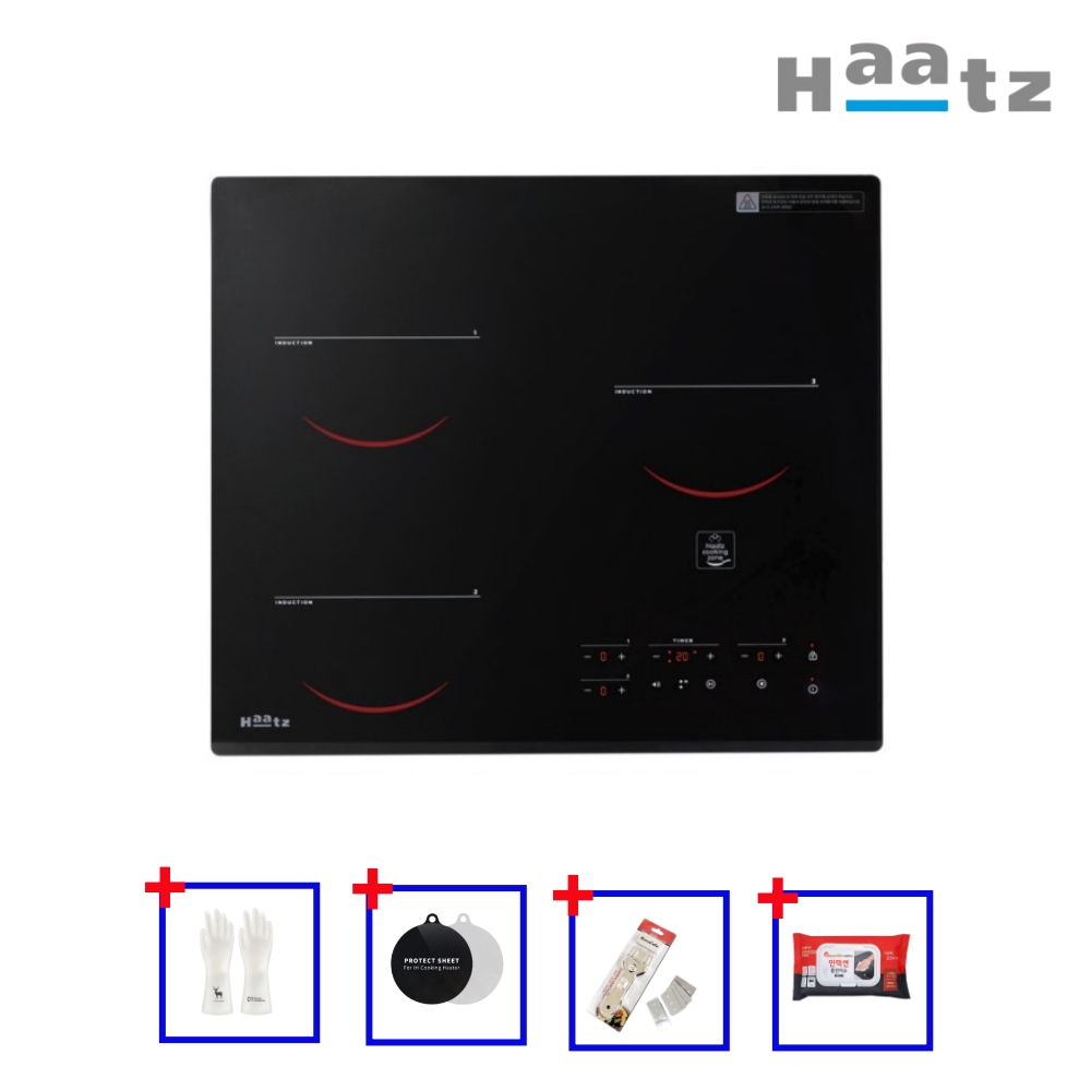 하츠 인덕션 3구 루인 IH-3603TTL 쿡탑 전기레인지 고출력 쿠킹존