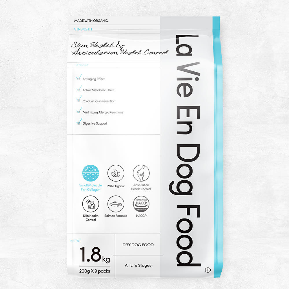 라비앙독 강아지 사료 가수분해 피부 눈물 알러지 개 애견 연어, 1.8kg, 1개 제품 이미지