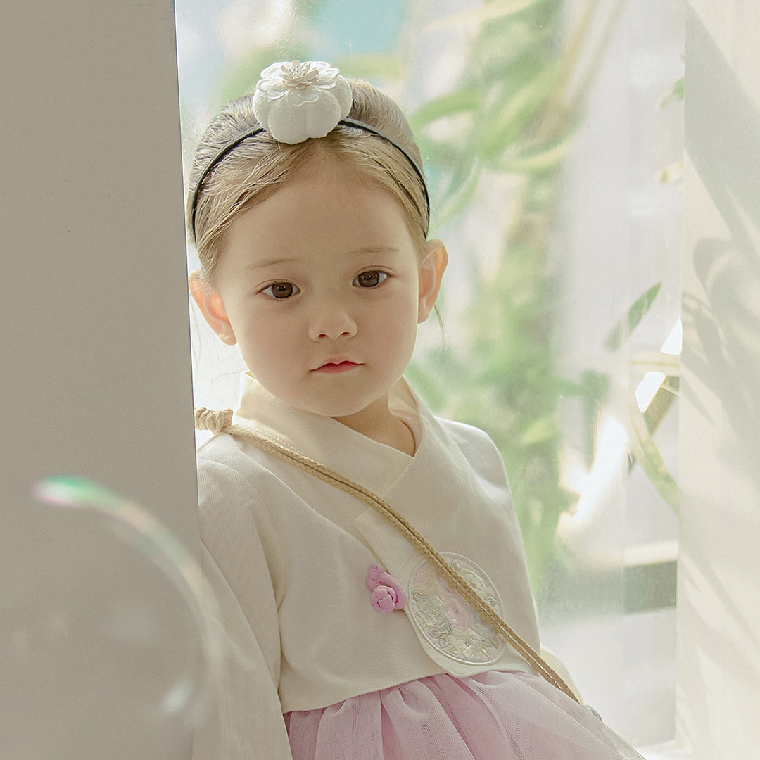 여아 유아 한복 장신구 머리장식 공주 호박 머리띠 - 상세 이미지 3