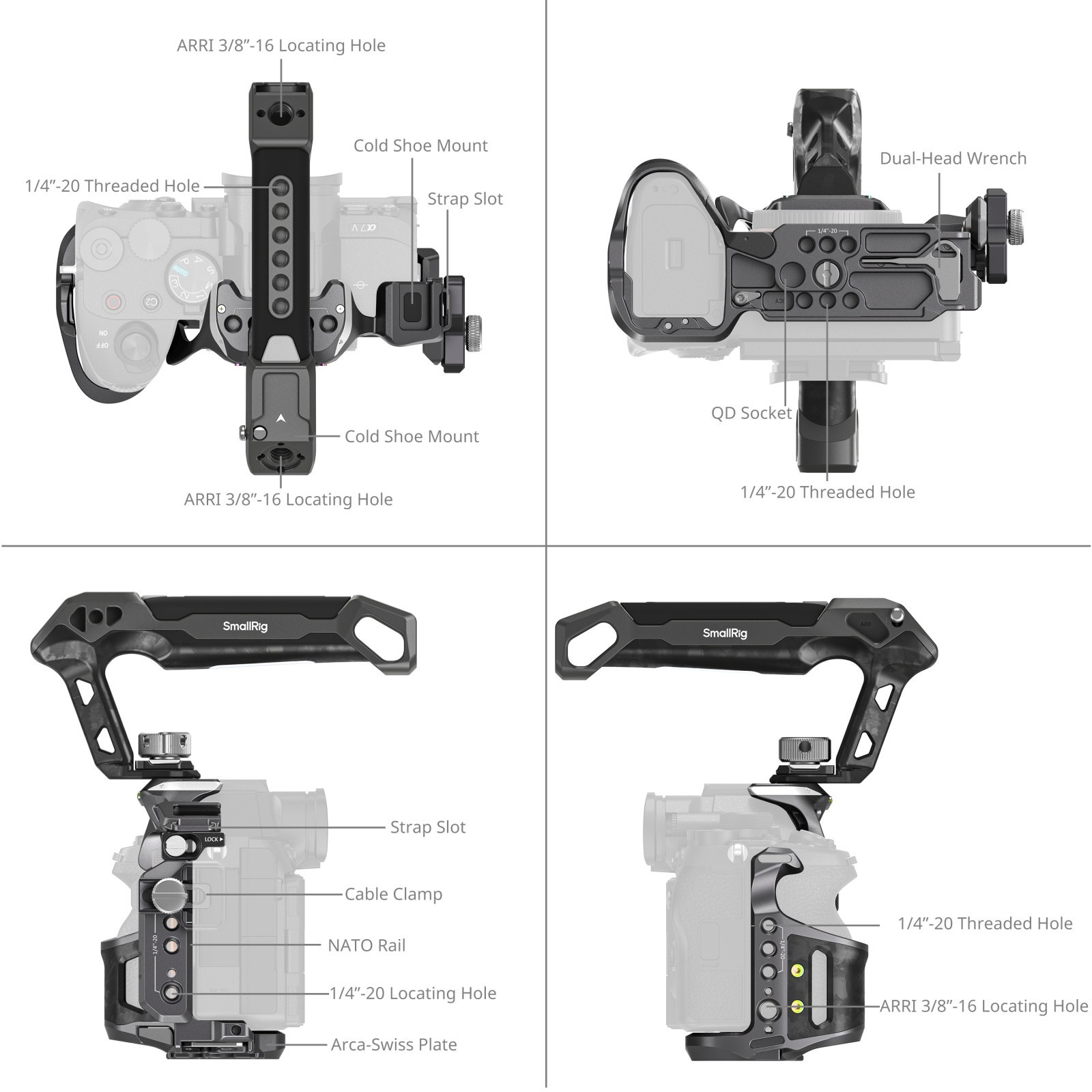 스몰리그 라이노세로스 케이지 키트 for 소니 A7V/A7RV/A7 IV 6030 - 상세 이미지 4