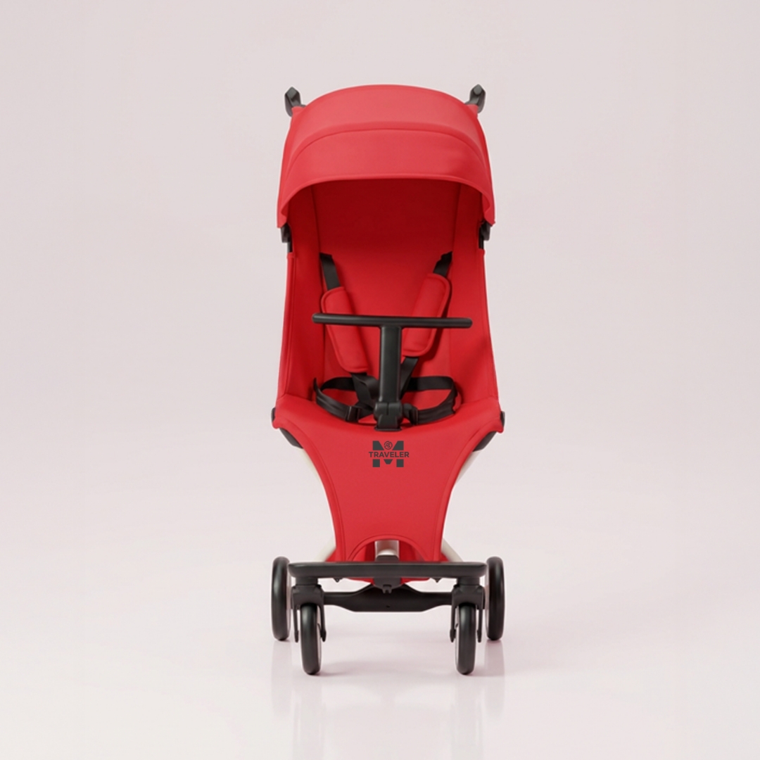 [누비앤타보] NUVY 트래블러M 여행용 트라이크 초경량 기내반입형 폴딩 레드