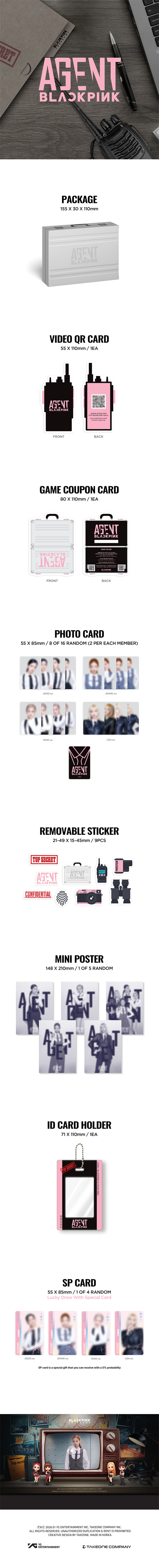 AGENT BLACKPINK Coupon Card Collection — BLACKPINK