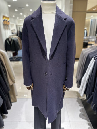 지이크 25F/W 프리미엄 블랙 울 핸드메이드 코트점퍼