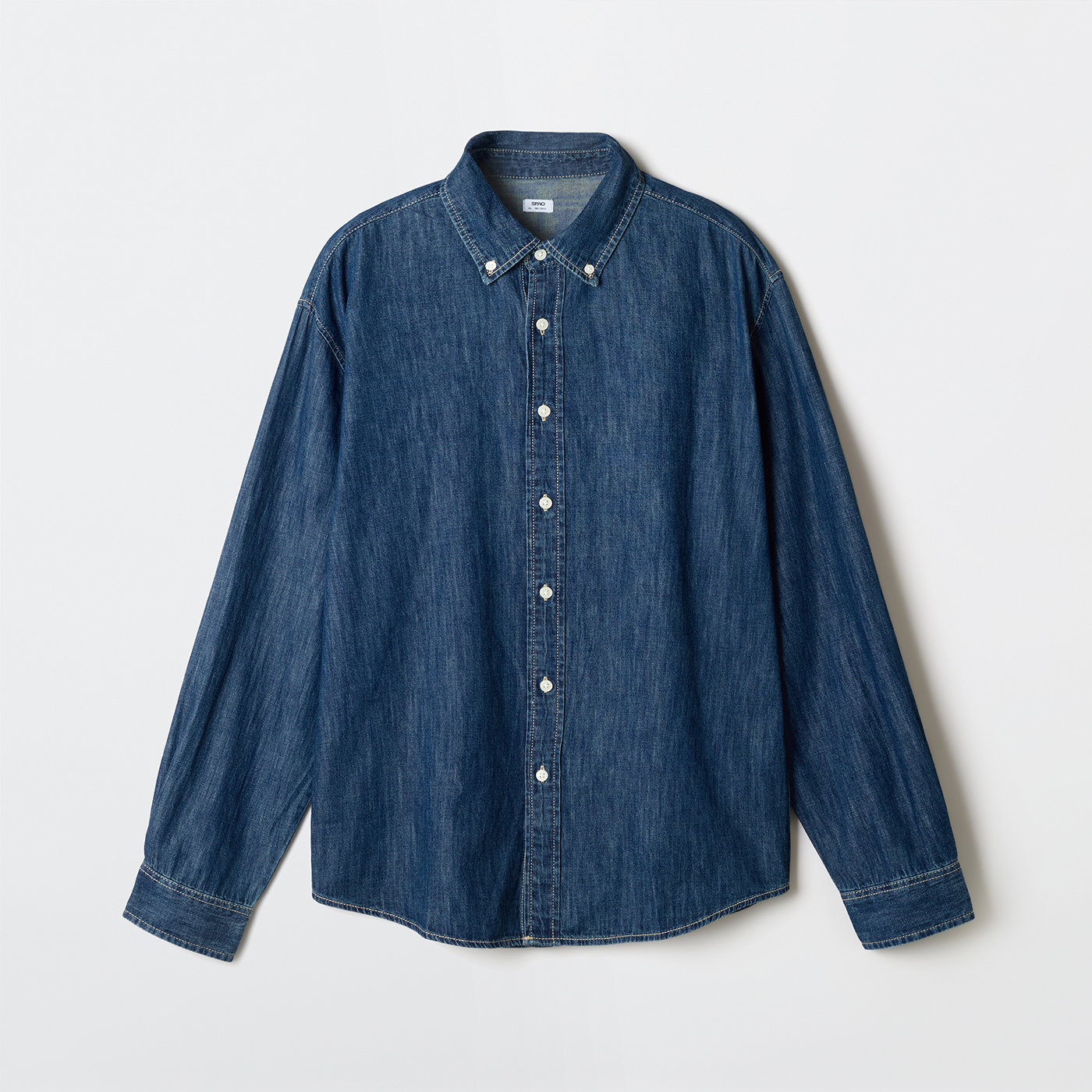 [N배송] 스파오 릴랙스핏 데님 셔츠 SPYJGA9CS1 이미지 4
