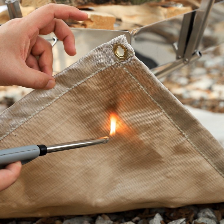 화재방지 캠핑 등산 아웃도어 매트 불멍 내열 방염 다용도 식탁 테이블 깔개