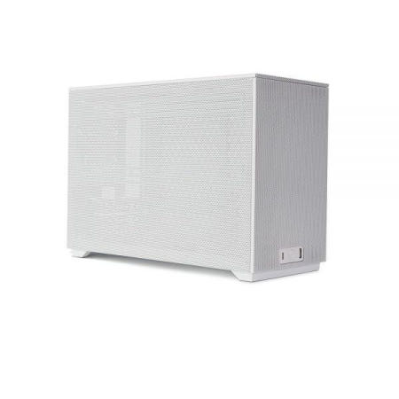[해외]SSUPD Meshroom D Mini-ITX SFF PC 케이스 15L 풀 메시 패널 툴 프리 액세스 RTX 5090 GPU 지원 화이트